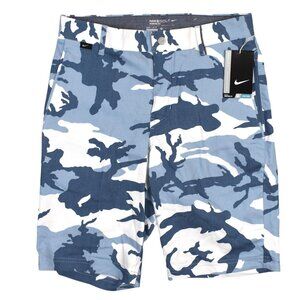 NWT Nike Golf Shorts, Blue Camo Dri-Fit, Modern Fit Men's 28